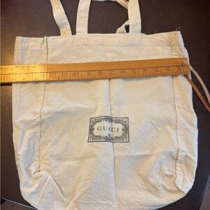 Gucci Beige Canvas Tote Bag